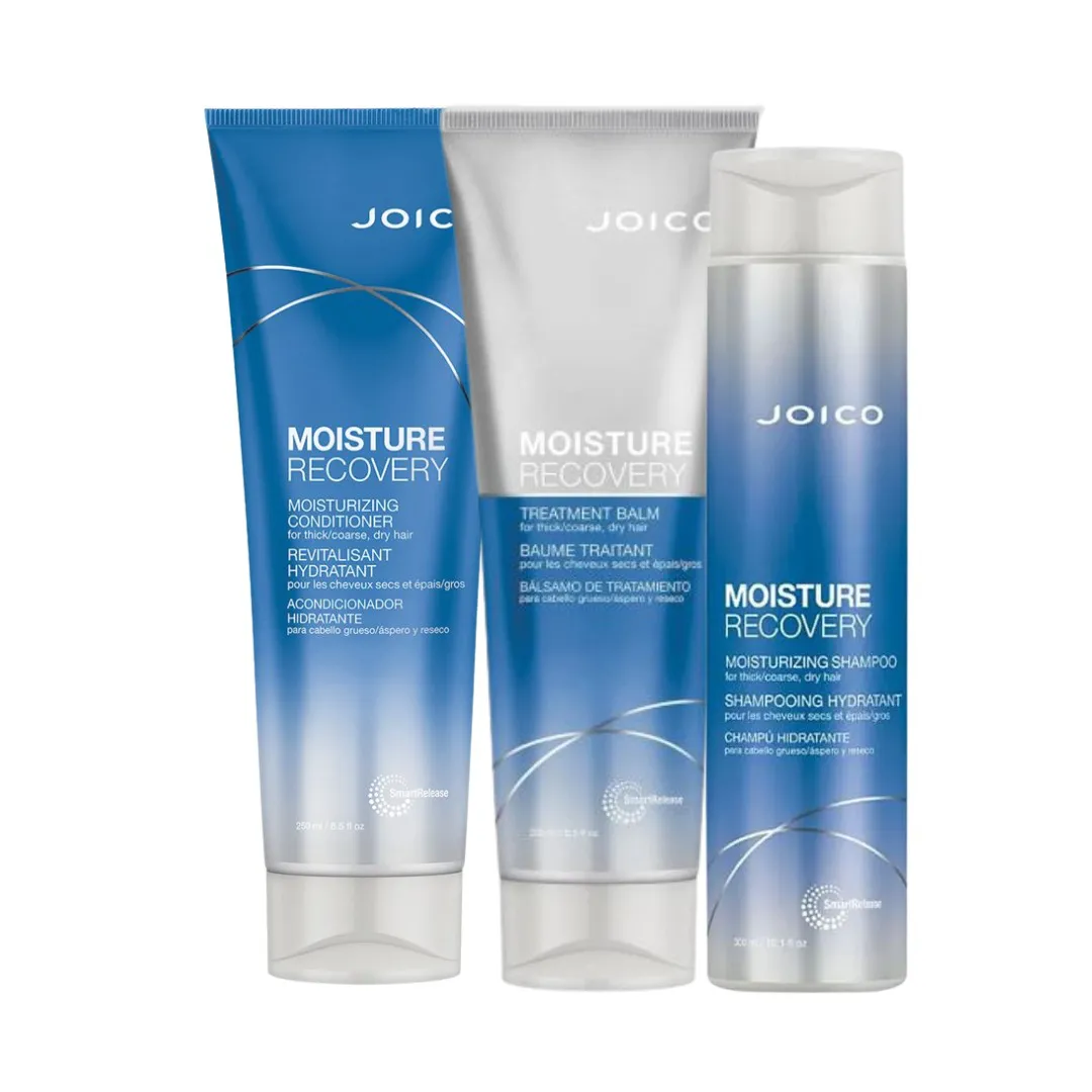 JOICO - KIT TRIPLO JOICO MOISTURE - (SHAMPOO, CONDICIONADOR E MASCARA) - 250ml